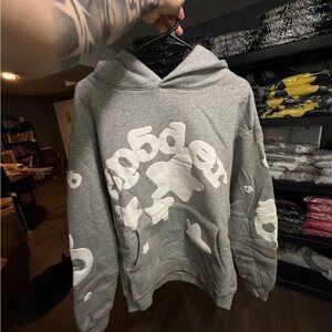 Grey Sp5der Hoodie L New with tags